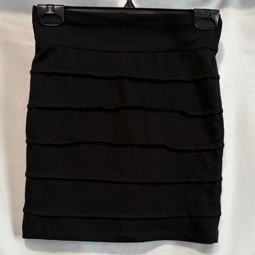 Garage Black Layered Mini Skirt XS191